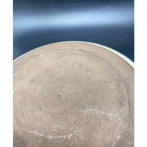 VTG Jan P Pots Studio Signed‎ Wheel-Thrown SGRAFFITO BOWL 80s Mahogony Glaze - Picture 6 of 8